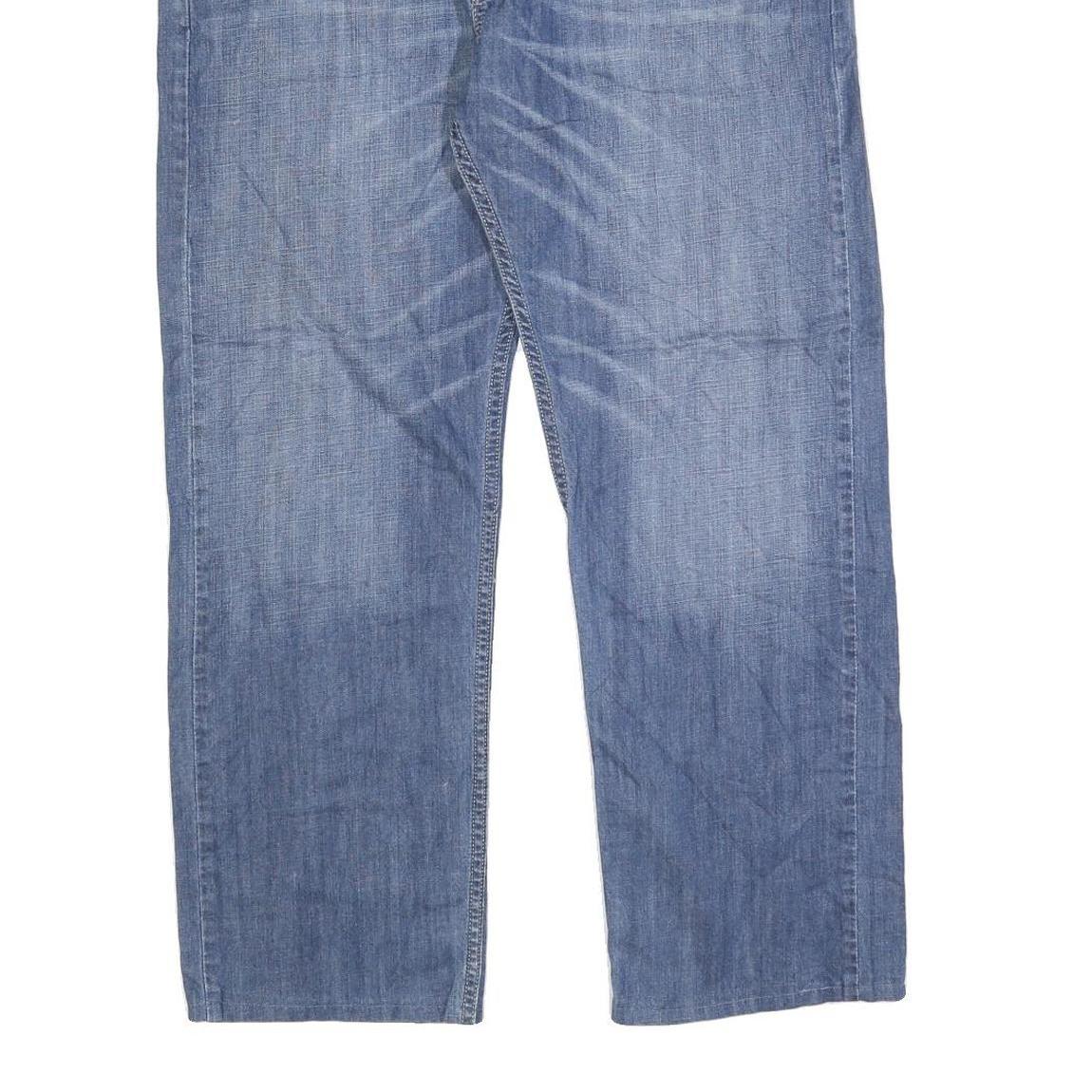 LEVI'S 505 Mens Jeans Blue Regular Straight Denim Medium W38 L28 Classic Zip