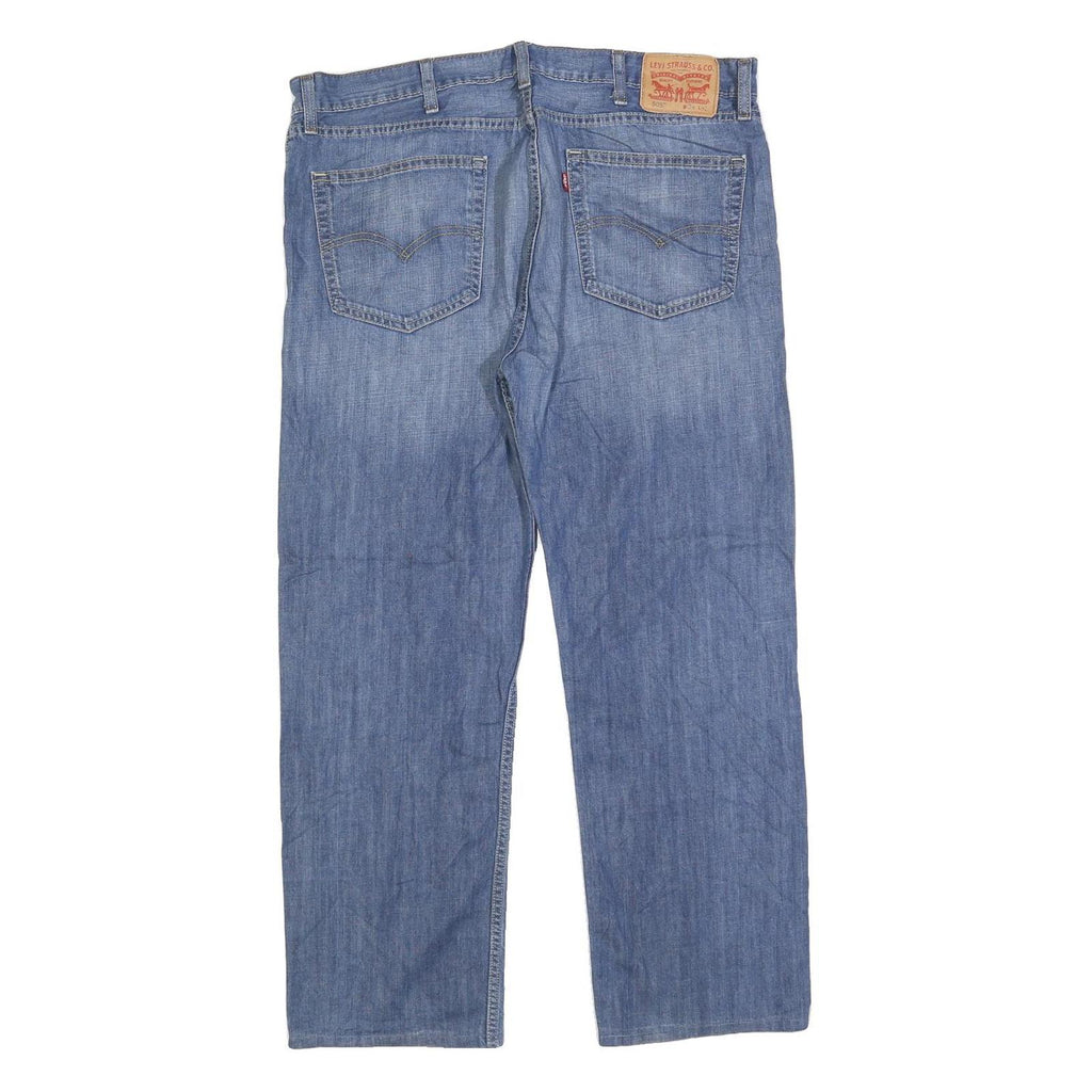 LEVI'S 505 Mens Jeans Blue Regular Straight Denim Medium W38 L28 Classic Zip