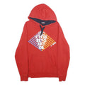 PUMA Mens Red Cotton Blend Graphic Print Pullover Hoodie L