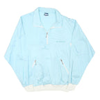 GOLDEN CUP Womens Blue Zip Jacket M Polyester Plain Lightweight Casual