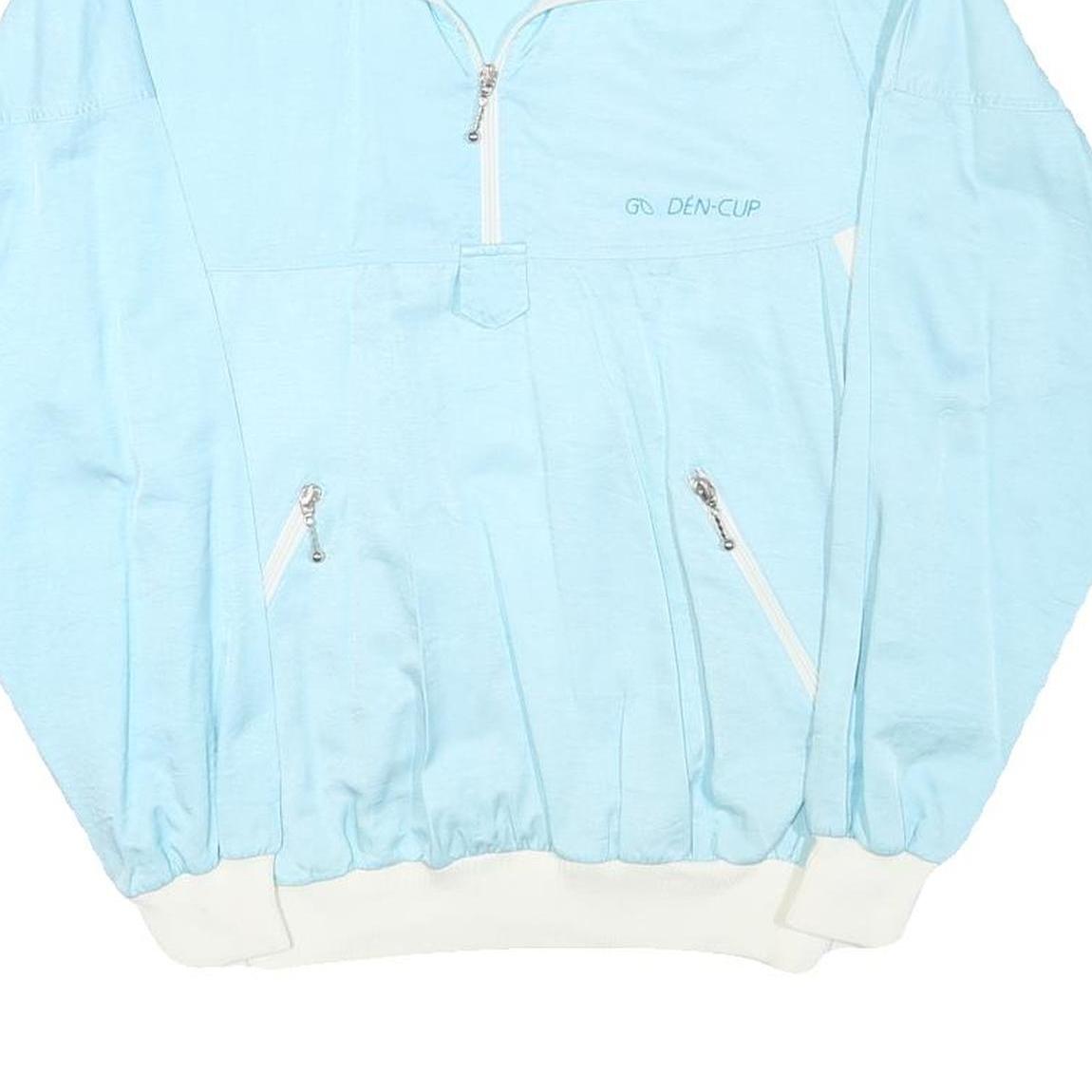 GOLDEN CUP Womens Blue Zip Jacket M Polyester Plain Lightweight Casual