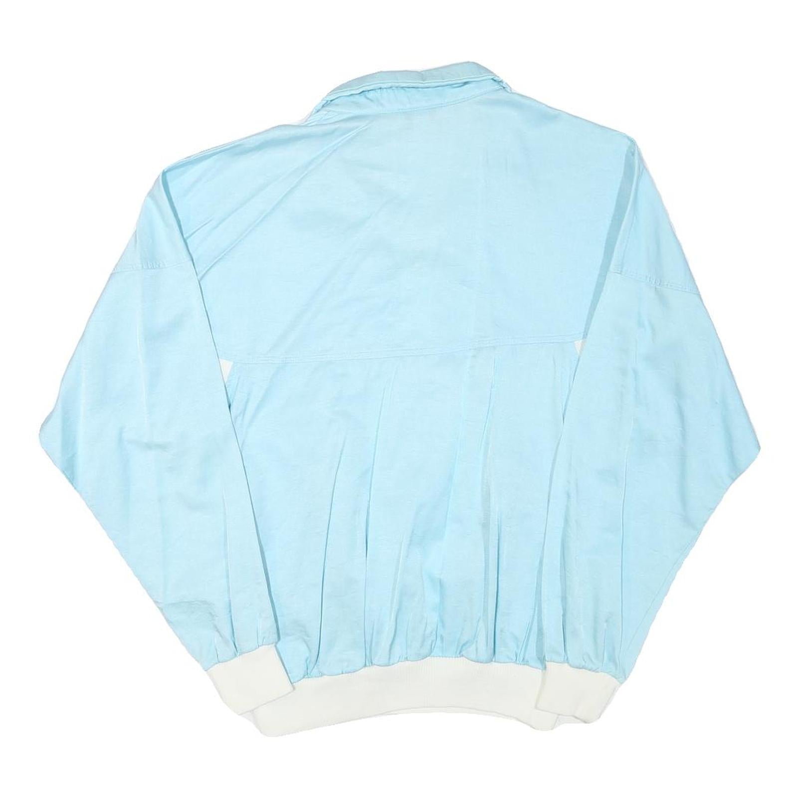 GOLDEN CUP Womens Blue Zip Jacket M Polyester Plain Lightweight Casual