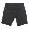 LEVI'S Mens Shorts Black Denim 511 M W30 Casual Cotton Stylish Roll Hem