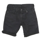 LEVI'S Mens Shorts Black Denim 511 M W30 Casual Cotton Stylish Roll Hem