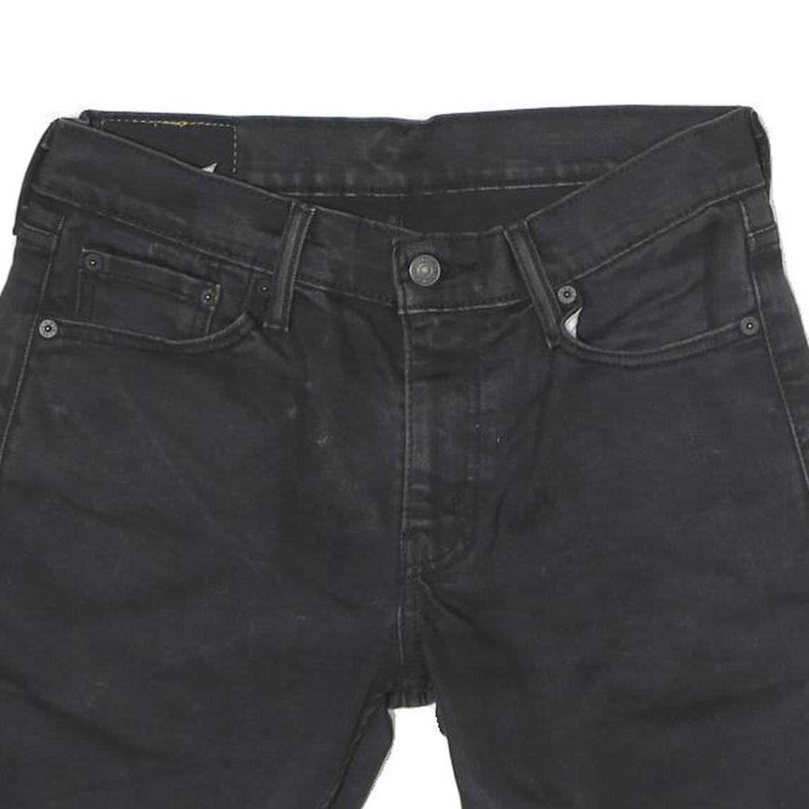 LEVI'S Mens Shorts Black Denim 511 M W30 Casual Cotton Stylish Roll Hem