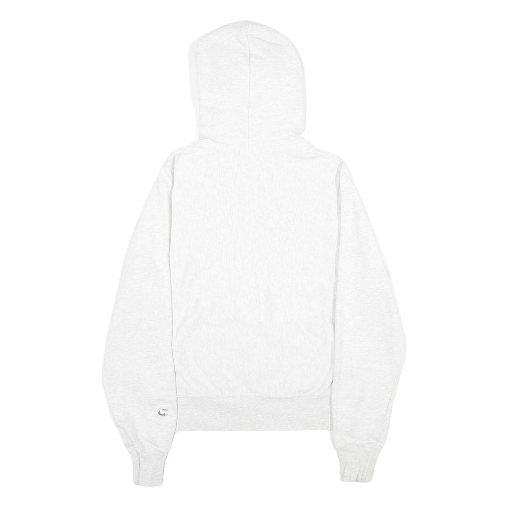 CHAMPION REVERSE WEAVE Mens White Pullover Hoodie XS Classic Logo Cotton Blend
