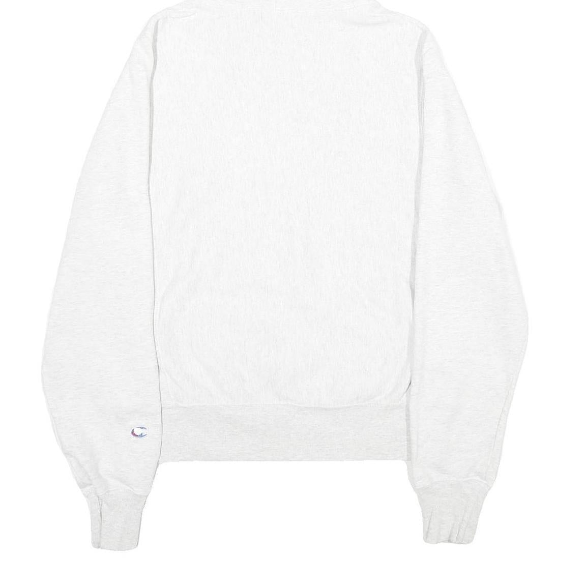 CHAMPION REVERSE WEAVE Mens White Pullover Hoodie XS Classic Logo Cotton Blend