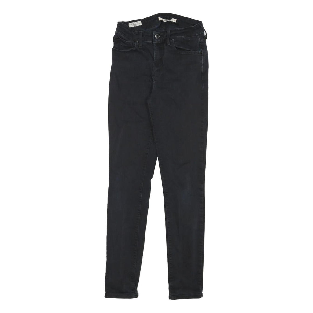 LEVI'S 721 Womens Jeans Black Slim Skinny Denim W24 L28 Stretch Cotton Blend