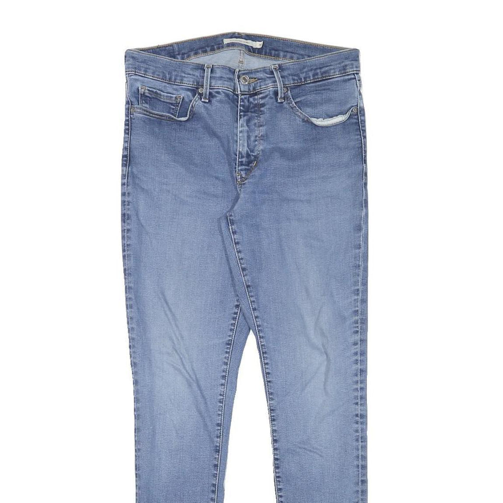 LEVI'S Womens Slim Blue Denim Jeans W30 L29 Zip Classic Fit Stretch Skinny