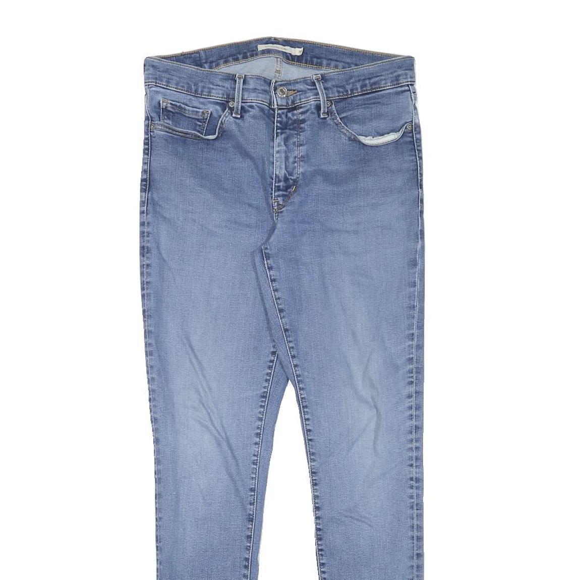 LEVI'S Womens Slim Blue Denim Jeans W30 L29 Zip Classic Fit Stretch Skinny