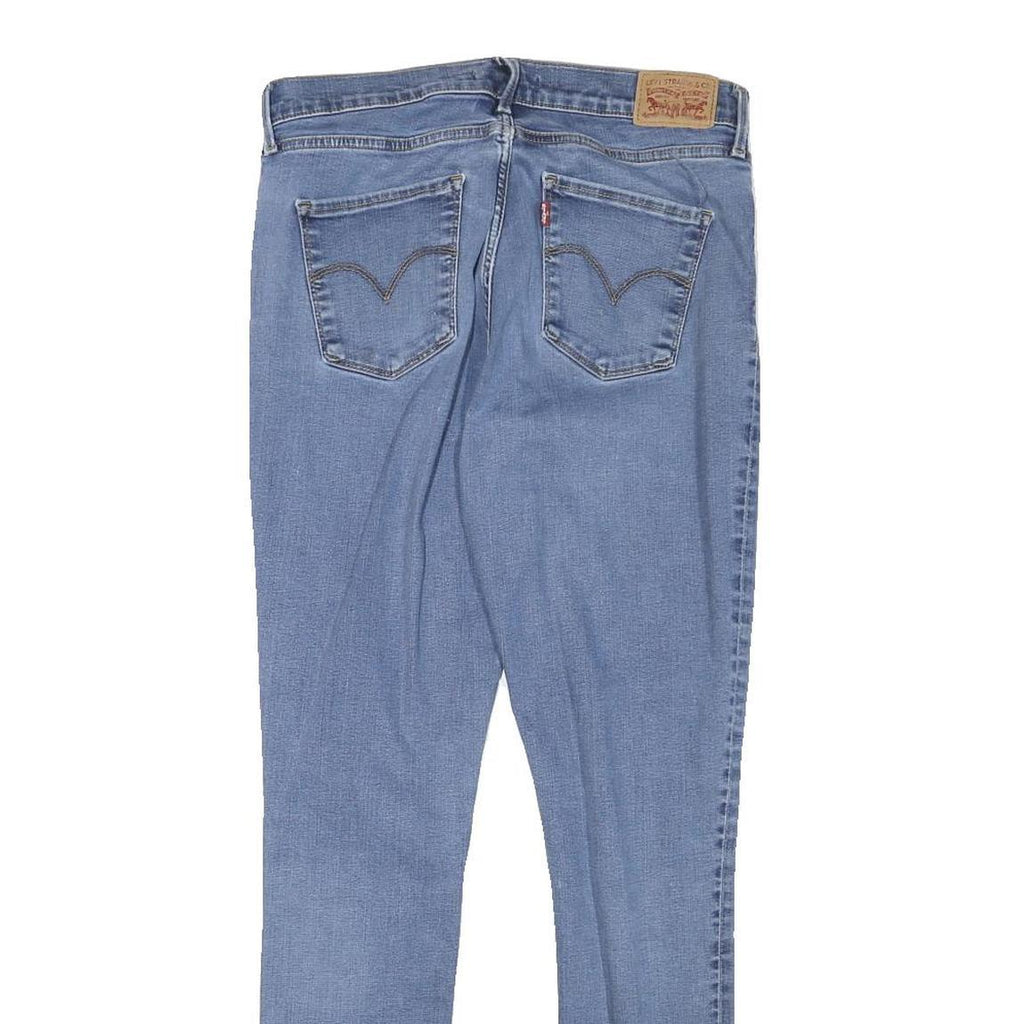 LEVI'S Womens Slim Blue Denim Jeans W30 L29 Zip Classic Fit Stretch Skinny