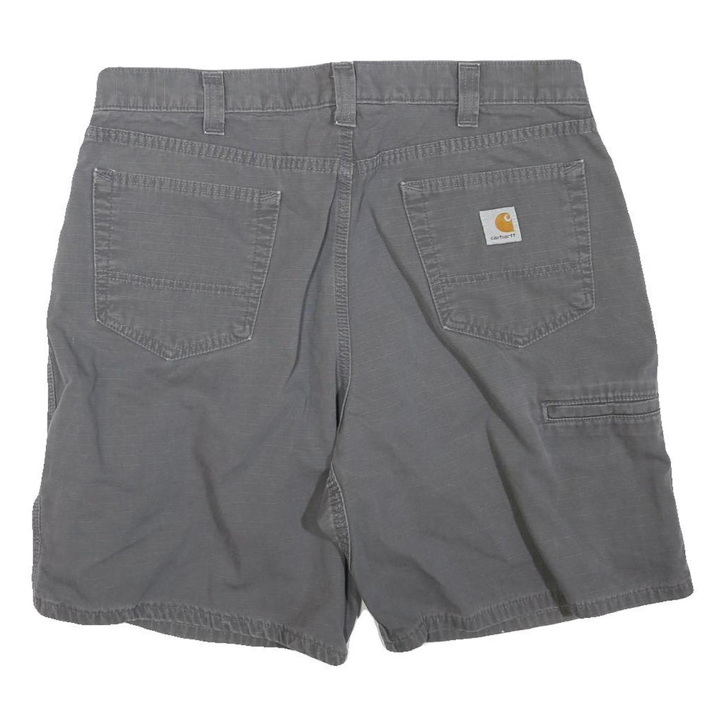 CARHARTT Mens Grey Workwear Casual Shorts XL W36 Durable Polyester Blend