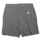 CARHARTT Mens Grey Workwear Casual Shorts XL W36 Durable Polyester Blend