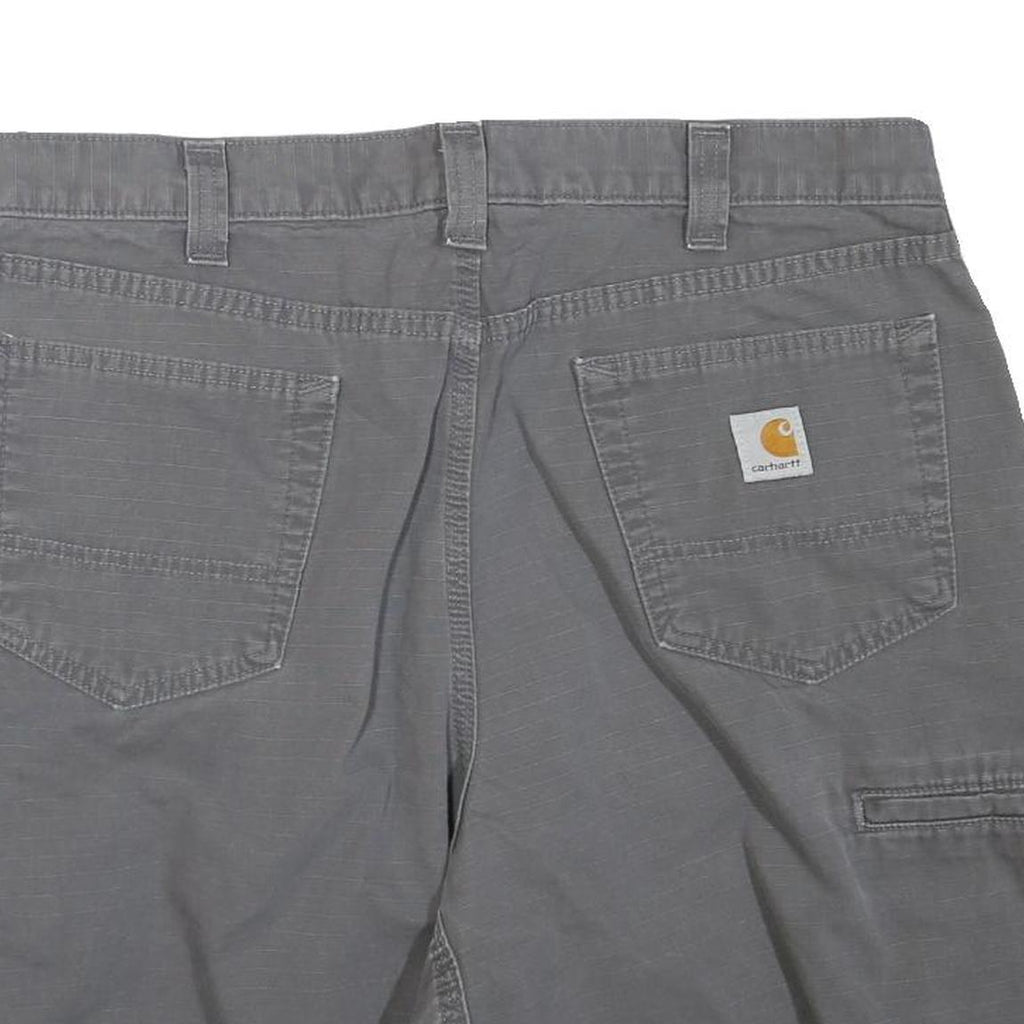 CARHARTT Mens Grey Workwear Casual Shorts XL W36 Durable Polyester Blend