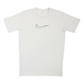 NIKE Boys White L Cotton Blend T-Shirt Short Sleeve Crew Neck Sportswear