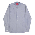 HUGO Mens Blue Shirt S Cotton Classic Formal Long Sleeve Button Shirt