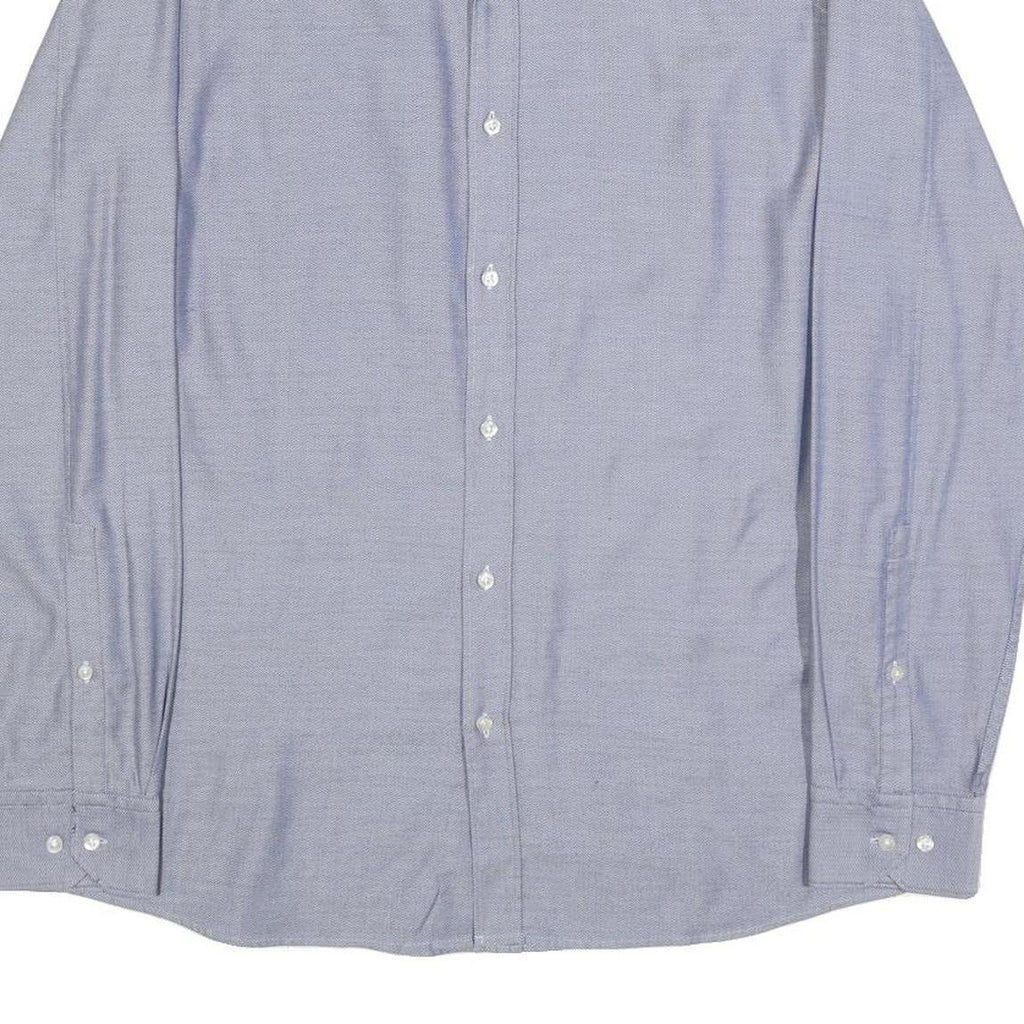 HUGO Mens Blue Shirt S Cotton Classic Formal Long Sleeve Button Shirt