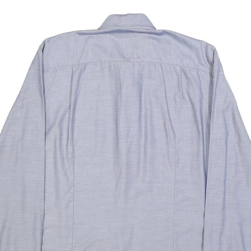 HUGO Mens Blue Shirt S Cotton Classic Formal Long Sleeve Button Shirt
