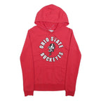 OHIO STATE VARSITY Womens Red Hoodie S Ohio State Buckeyes Cotton Blend Pullover