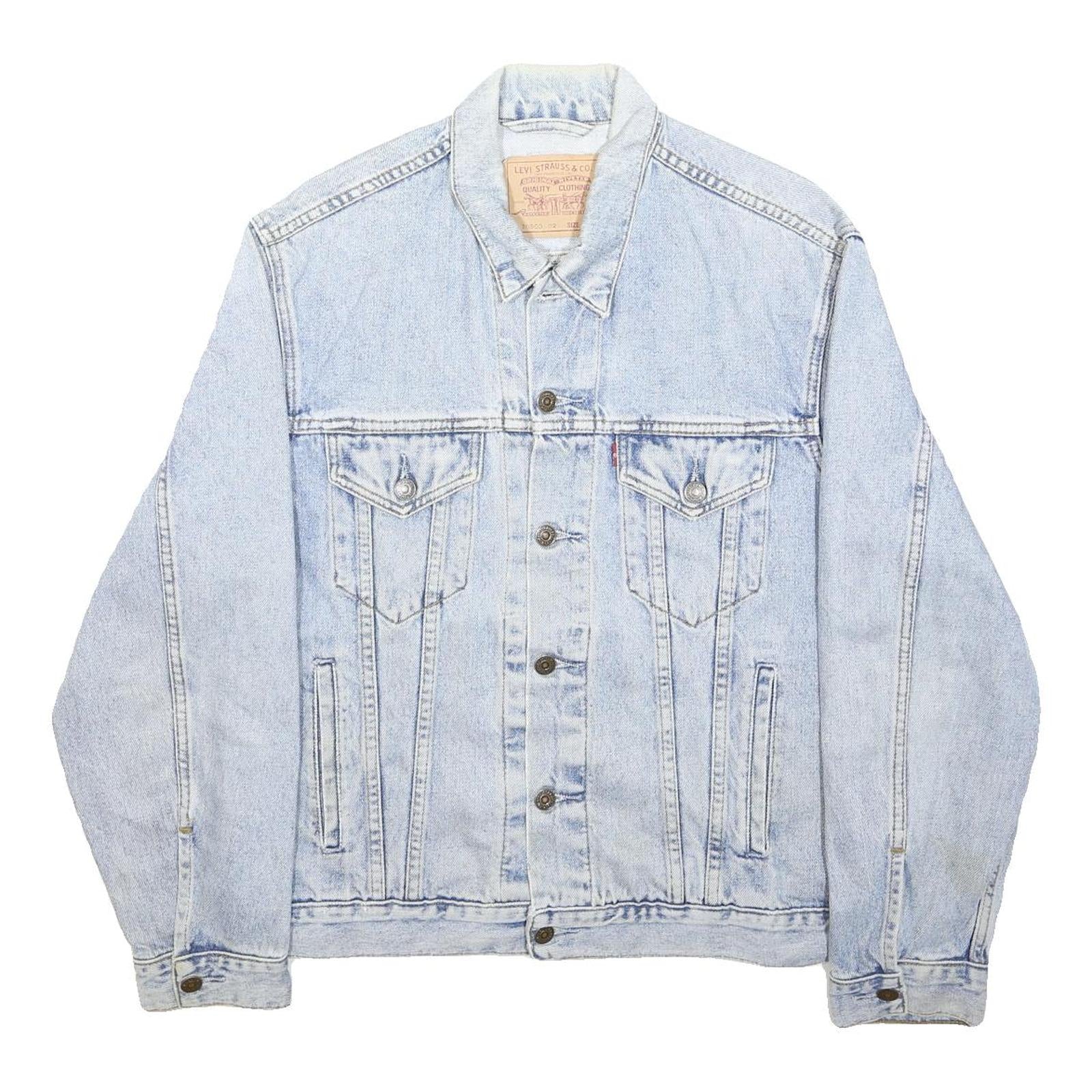 LEVI'S Mens Blue Denim Jacket M Cotton Button Classic Casual Vintage Style