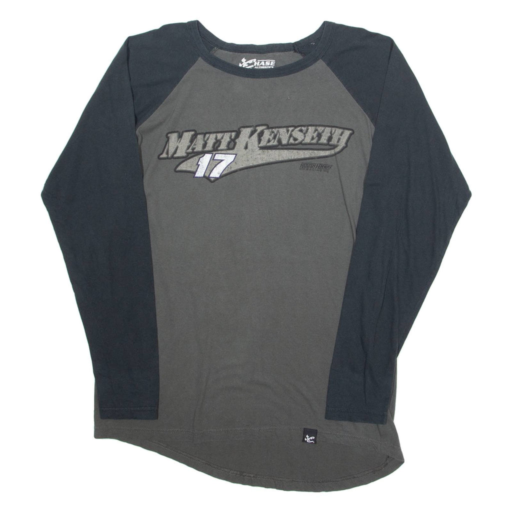 CHASE NASCAR Matt Kenseth Mens T-Shirt Grey Long Sleeve L