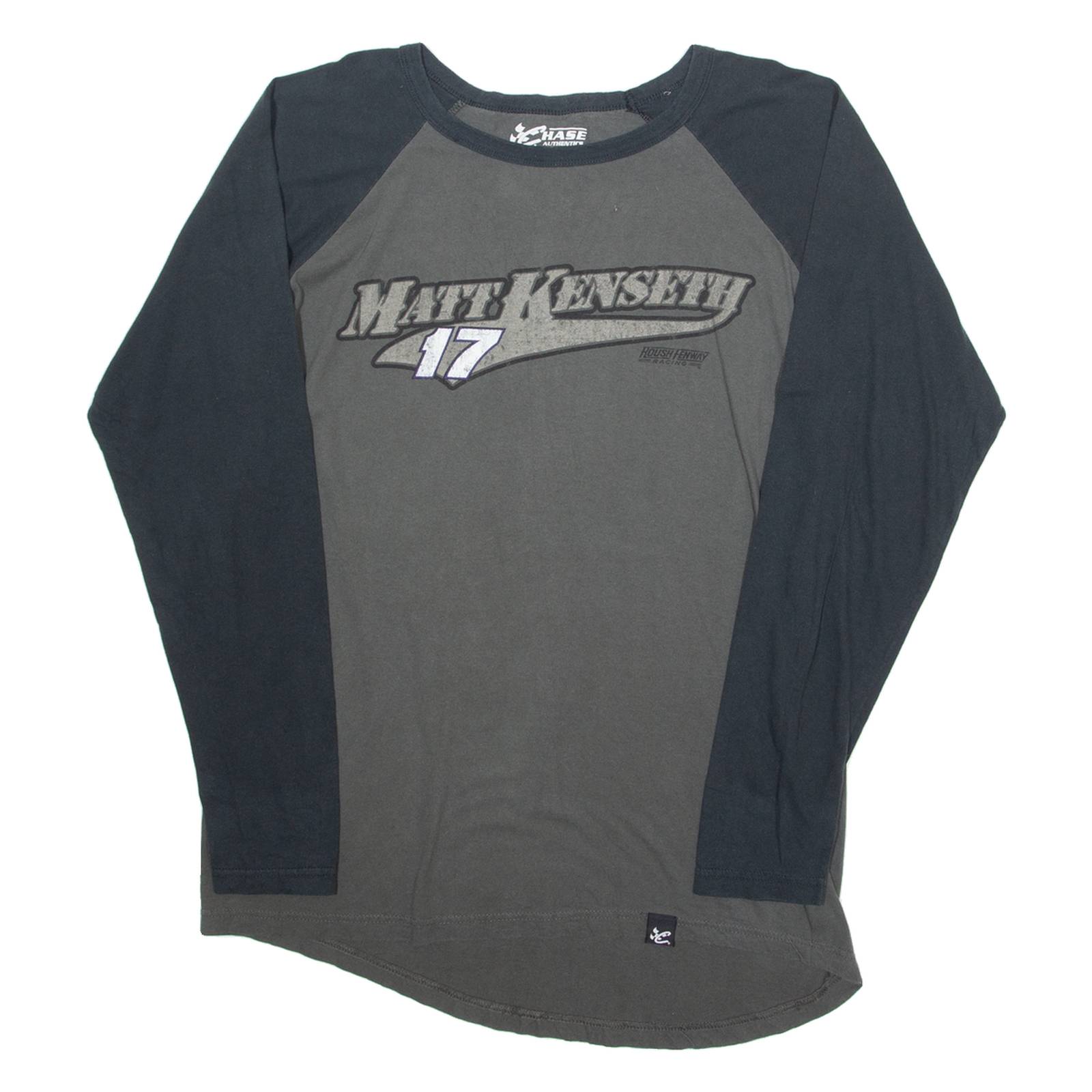 CHASE NASCAR Matt Kenseth Mens T-Shirt Grey Long Sleeve L