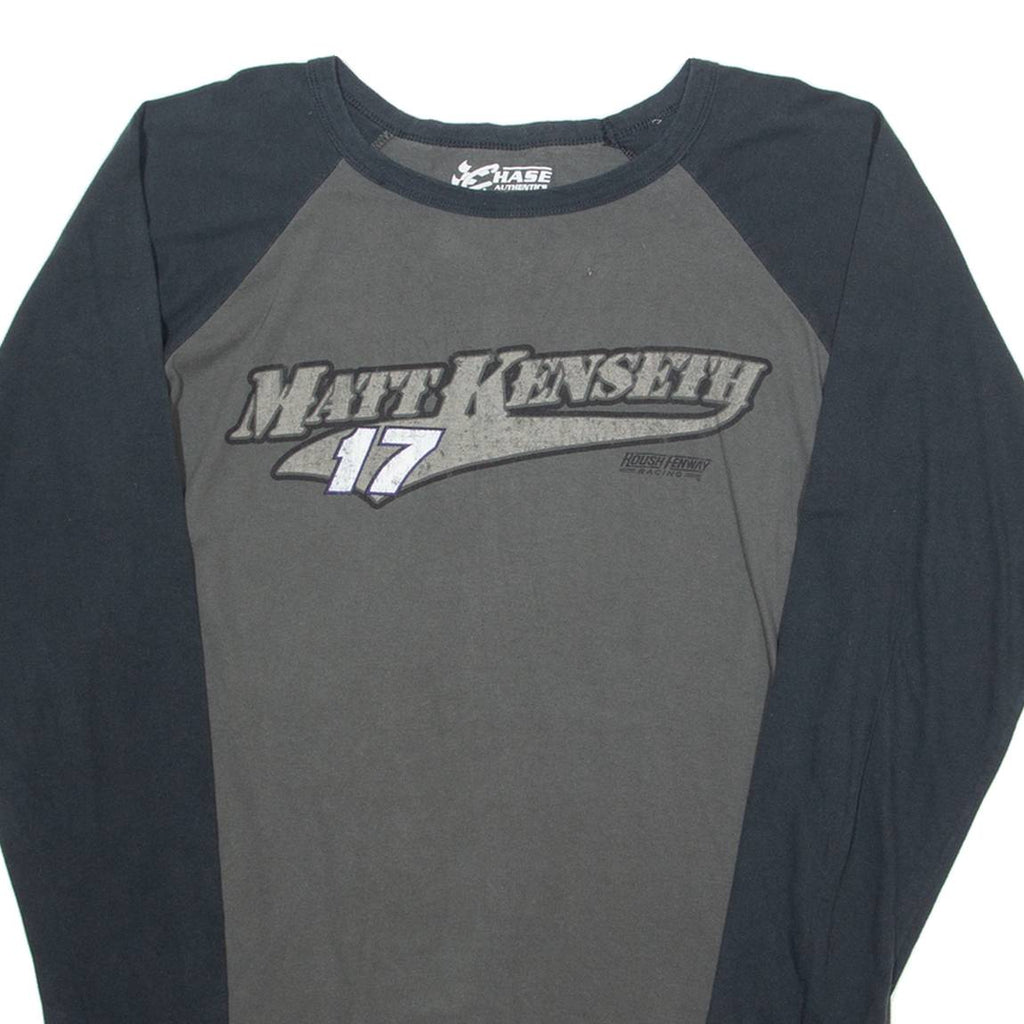 CHASE NASCAR Matt Kenseth Mens T-Shirt Grey Long Sleeve L