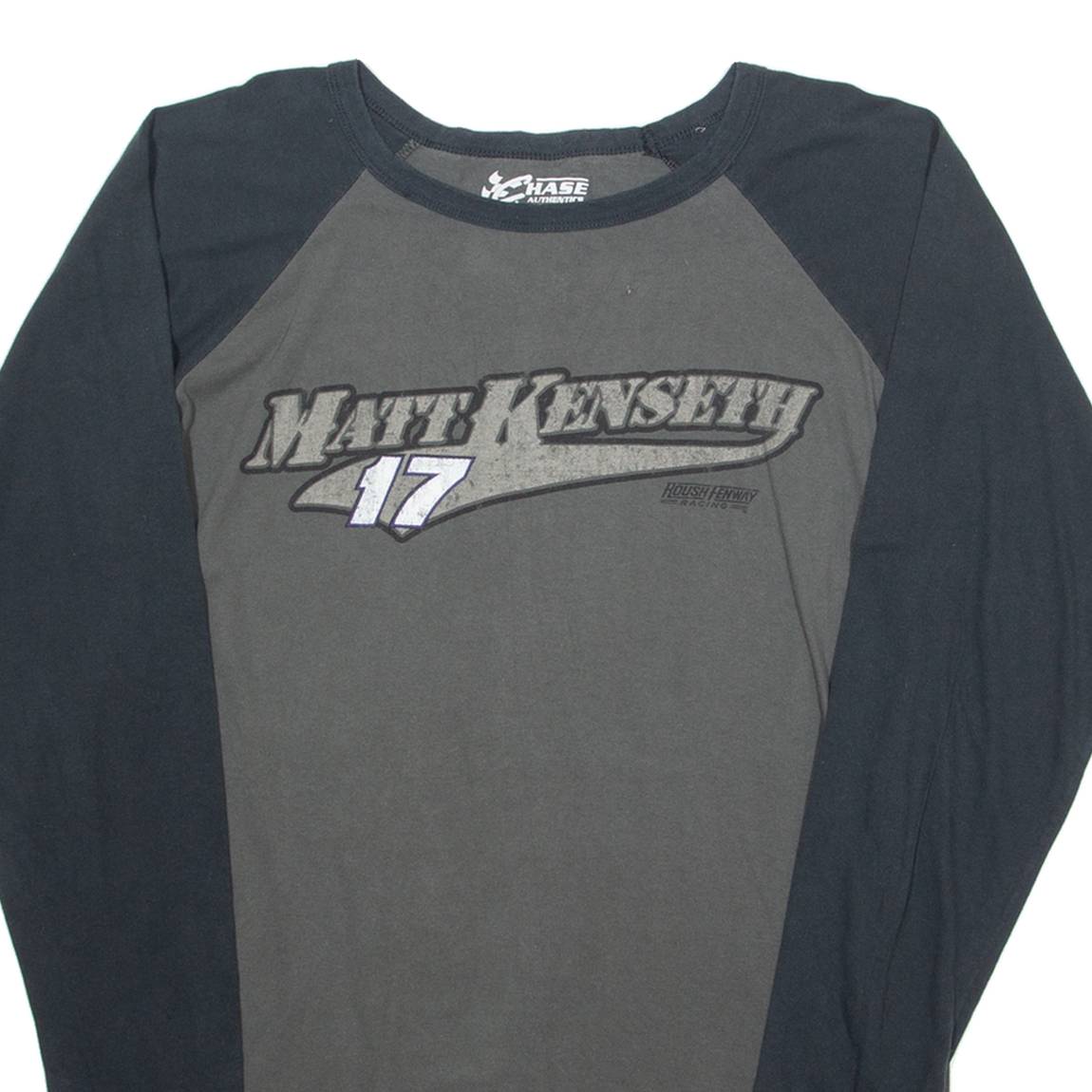 CHASE NASCAR Matt Kenseth Mens T-Shirt Grey Long Sleeve L