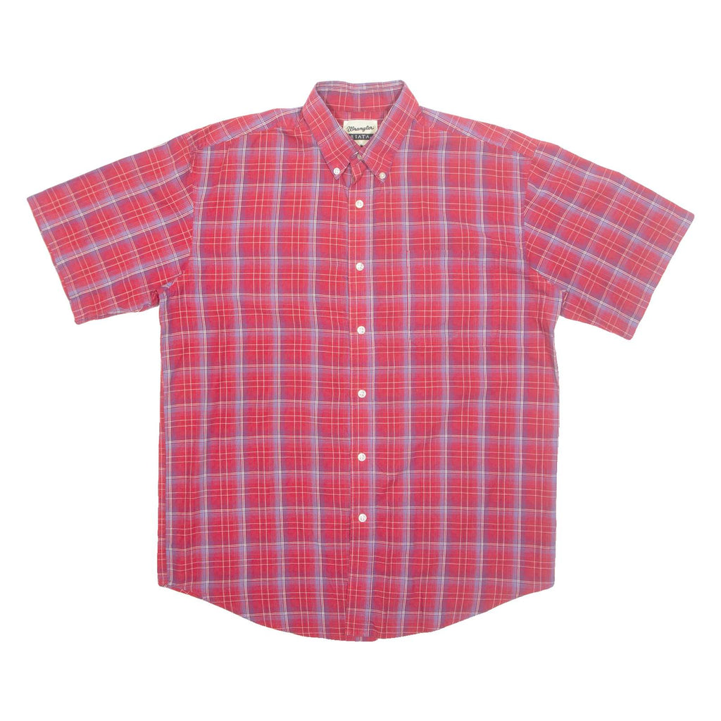 WRANGLER Mens Shirt Blue Check XL