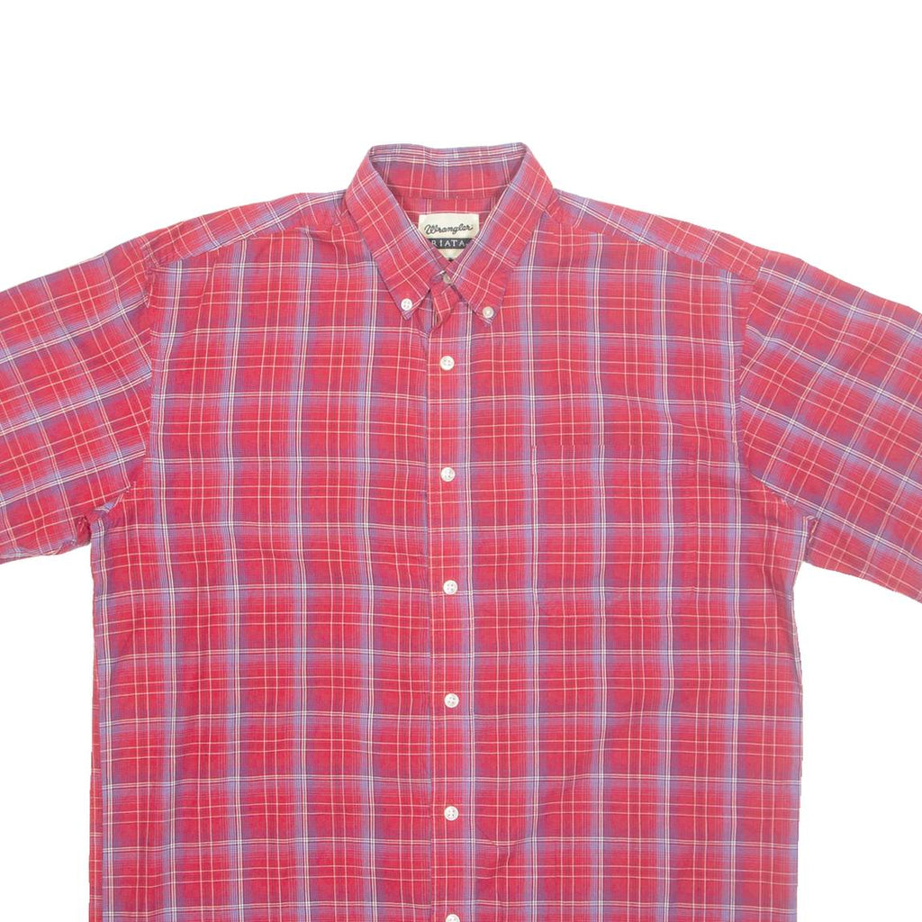WRANGLER Mens Shirt Blue Check XL
