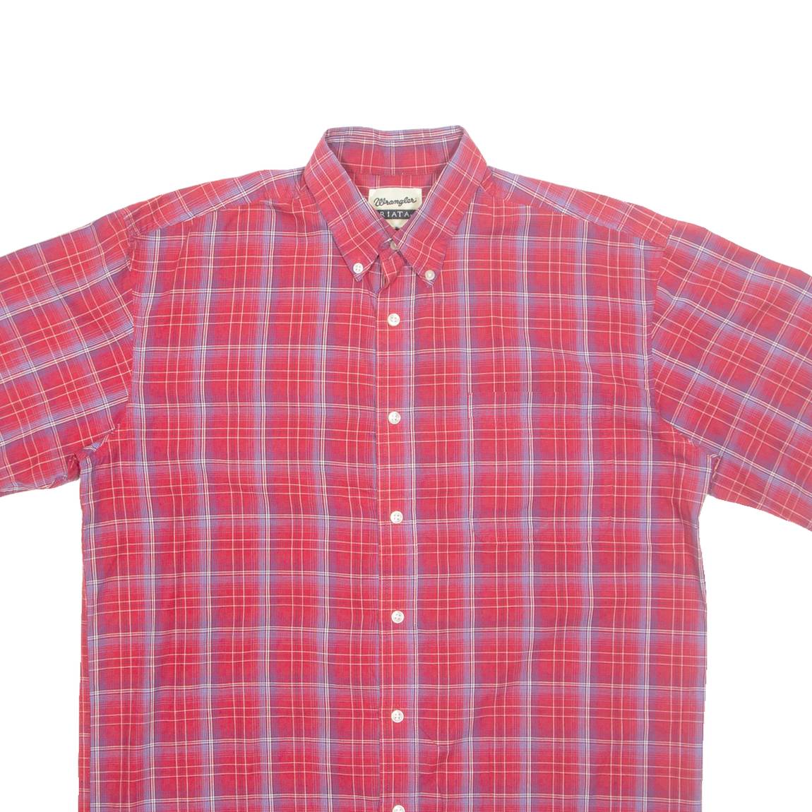 WRANGLER Mens Shirt Blue Check XL
