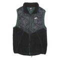NIKE Womens Black Quilted & Fleece Vest XS Polyester Zip Outdoor Sleeveless