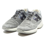 HOGAN Women's Grey Lace-Up Sneakers Synthetic UK 4 Designer Comfortable Casual
