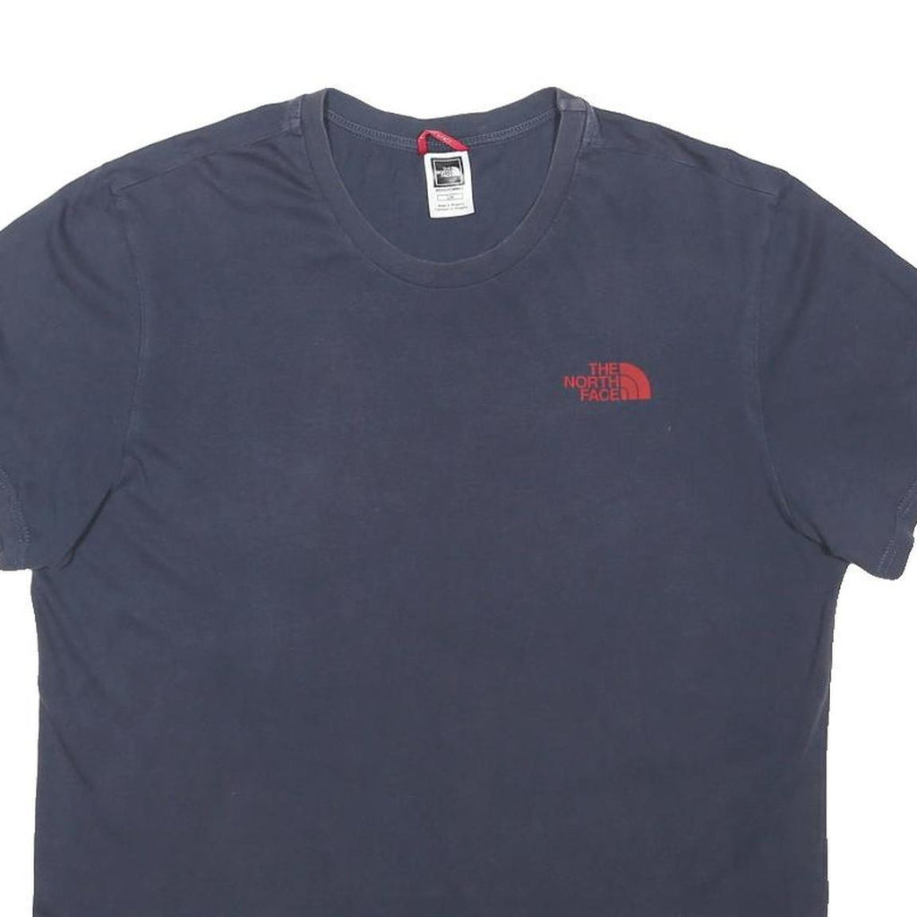 THE NORTH FACE Mens Navy Blue Logo Print T-Shirt M Short Sleeve Crew Neck Casual