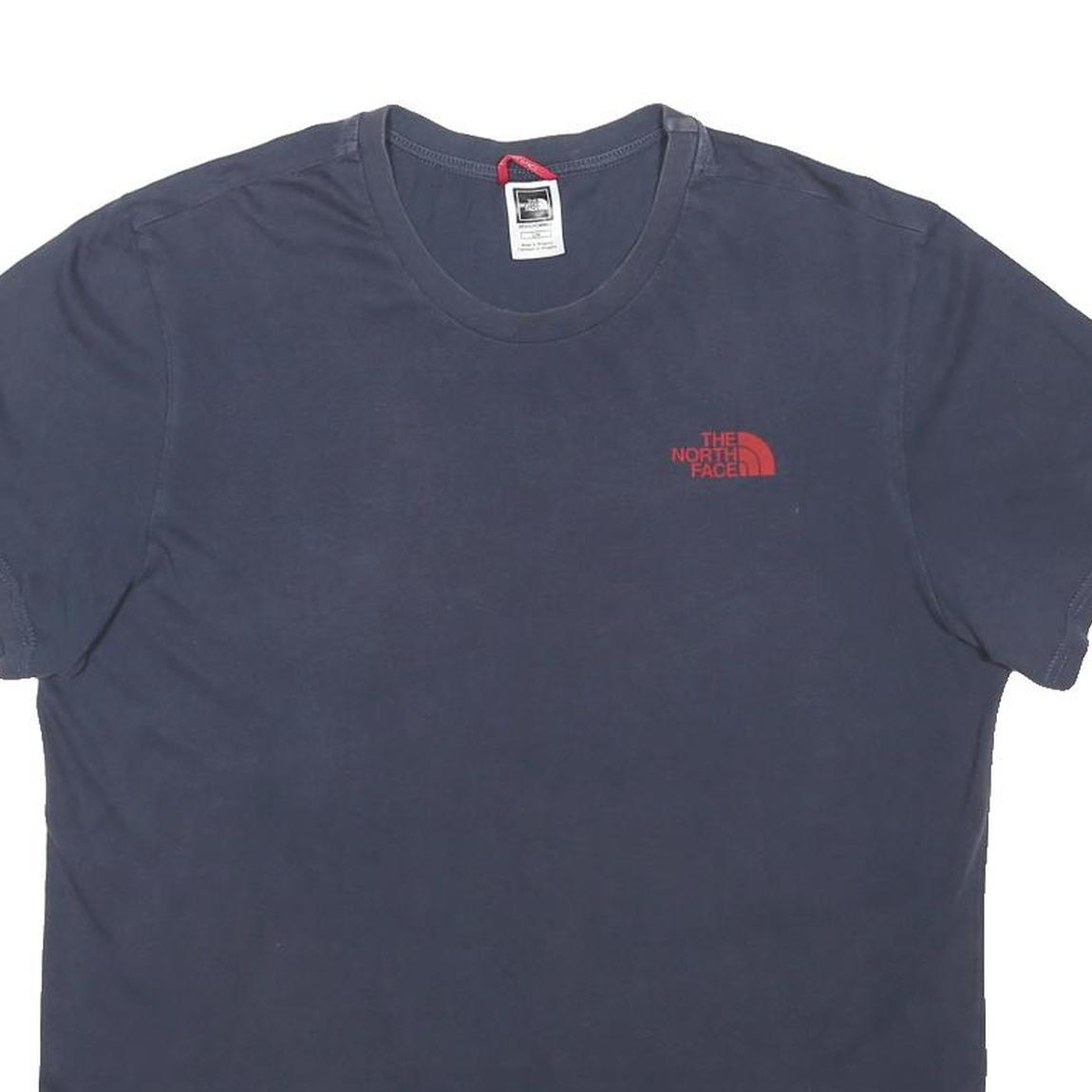 THE NORTH FACE Mens Navy Blue Logo Print T-Shirt M Short Sleeve Crew Neck Casual