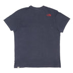 THE NORTH FACE Mens Navy Blue Logo Print T-Shirt M Short Sleeve Crew Neck Casual