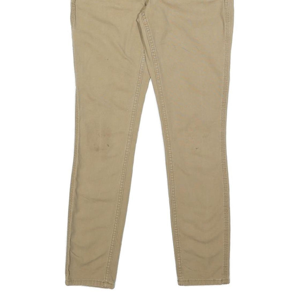 CARHARTT Womens Cotton Blend Beige Slim Fit Skinny Trousers W28 L29 Utility