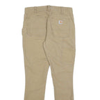 CARHARTT Womens Cotton Blend Beige Slim Fit Skinny Trousers W28 L29 Utility