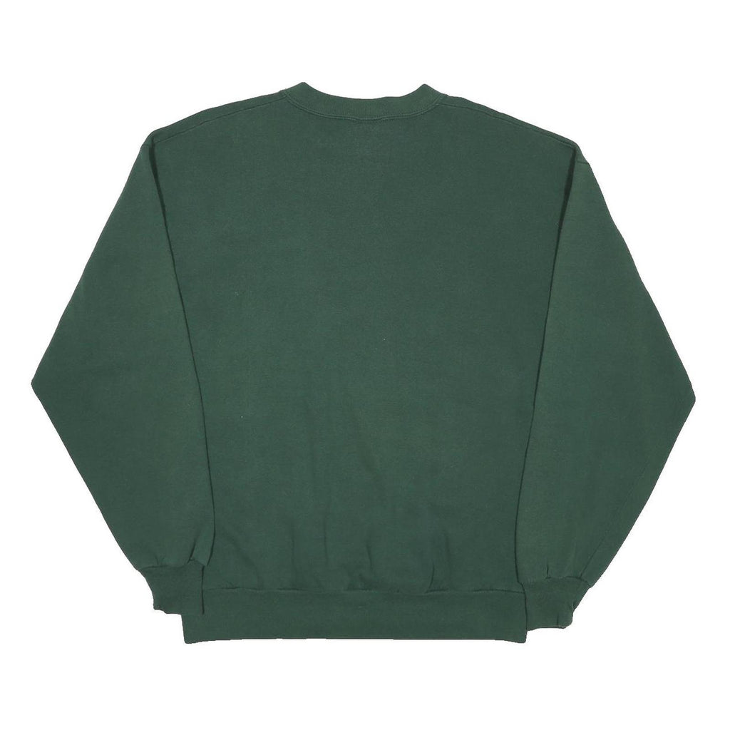 MICKEY UNLIMITED Mens Green Crew Neck L Cartoon Character Cotton Blend