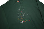 MICKEY UNLIMITED Mens Green Crew Neck L Cartoon Character Cotton Blend