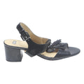 BATA Ladies Womens Tassel Detail Slingback Leather Black Sandals UK 8 Stylish