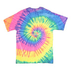 HANES Mens Multicolour Tie Dye Graphic T-Shirt M Short Sleeve Crew Neck Peace