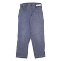 CARHARTT Mens Cotton Blend Blue Regular Fit Straight Leg Trousers W30 L30
