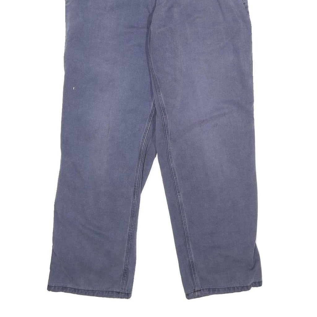CARHARTT Mens Cotton Blend Blue Regular Fit Straight Leg Trousers W30 L30