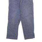 CARHARTT Mens Cotton Blend Blue Regular Fit Straight Leg Trousers W30 L30