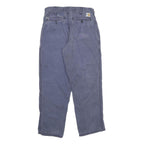 CARHARTT Mens Cotton Blend Blue Regular Fit Straight Leg Trousers W30 L30