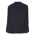 ARMANI EXCHANGE Mens Navy Blue Jacket S Cotton Plain Button Closure Casual