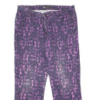 LEVI'S Mid Rise Womens Trousers Purple Regular Skinny W34 L26