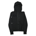 CHAMPION Mens Black Hoodie S Full Zip Cotton Blend Sports Casual