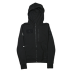 CHAMPION Mens Black Hoodie S Full Zip Cotton Blend Sports Casual